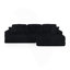 Siège du canapé droit, canapé modulaire en forme de L, canapé modulaire compressé en velours côtelé de style minimaliste moderne, déplier en un lit, une chambre à coucher, canapé confortable à conception compacte et peu encombrante-118607872
