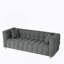 Canapé confortable en molleton avec coussins décoratifs et fabrication robuste pour la détente-1765747627