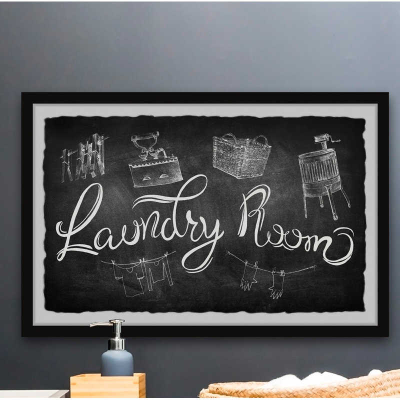 " Laundry Room " by Marmont Hill, 16" H x 24" W x 1.5" D