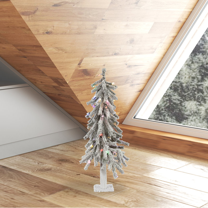 2' Lighted Pine Christmas Tree