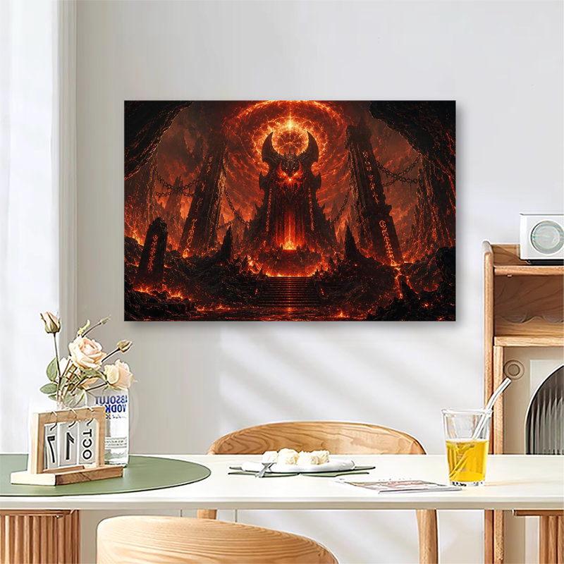 Fiery Hell Temple, 20 x 24 po