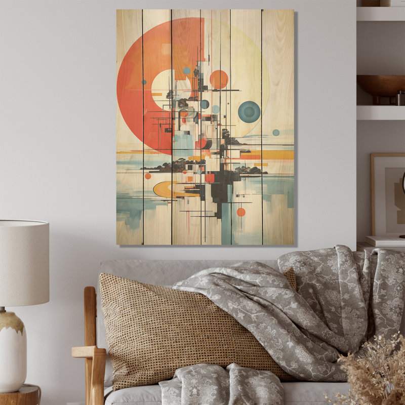 Mysterious Lakes Rivers Landscape - Lake River, art mural sur bois de pin naturel, H 40 po x l 30 po