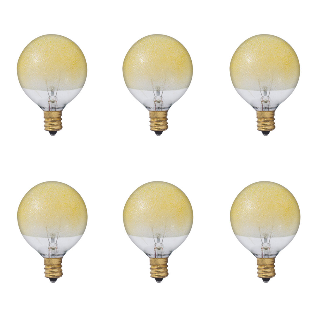 40 Watt G16.5 E12/Candelabra Dimmable Incandescent Bulb (Set of 6) Bulbrite Industries