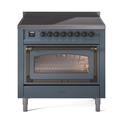 ILVE Nostalgie II Noblesse 36 in Induction Range, Induction Elements (Glass Door)
