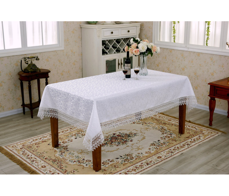 Nappe Dederang, Blanc, L 140 po x l 70 po