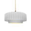 Luminaire suspendu tambour en céramique et en métal 1 lumière Gela-224782679-226086873-225933781