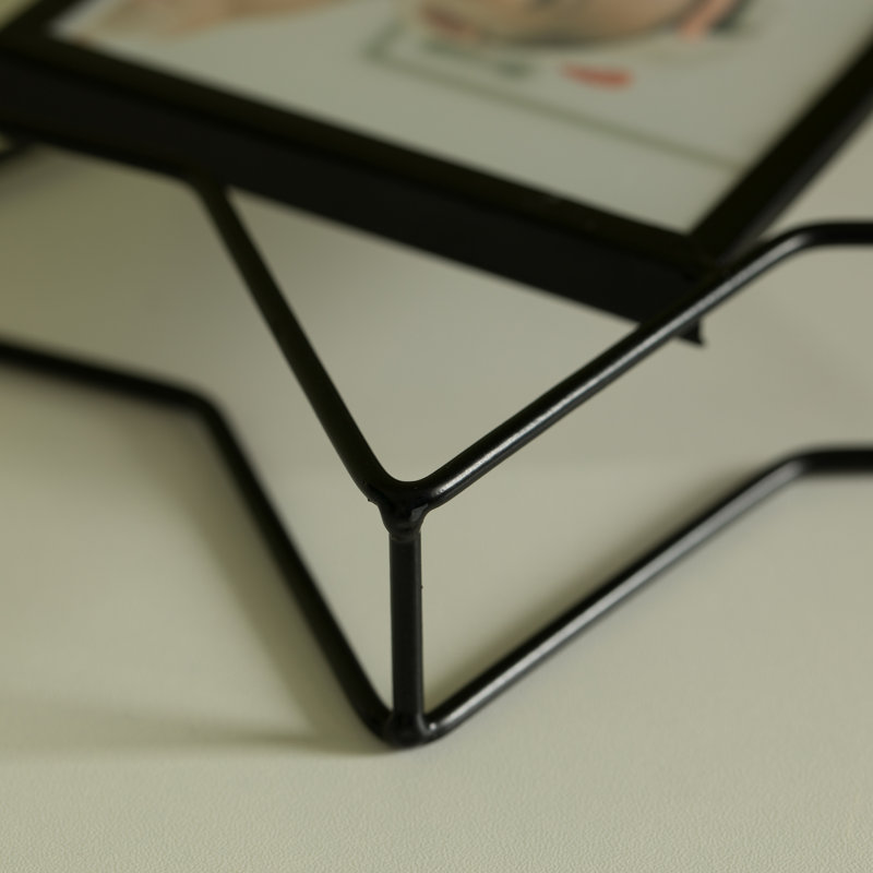 Black Metal Picture Frame, 4" x 6"