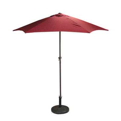 Parasol de marché pour l'extérieur avec manivelle