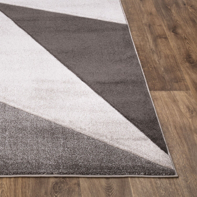 Asanta Geometric Area Rug, Runner 60 x 220cm