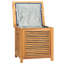 Dakota Fields Atousa 60cm W Water Resistant Teak Solid Wood Deck Box in Brown