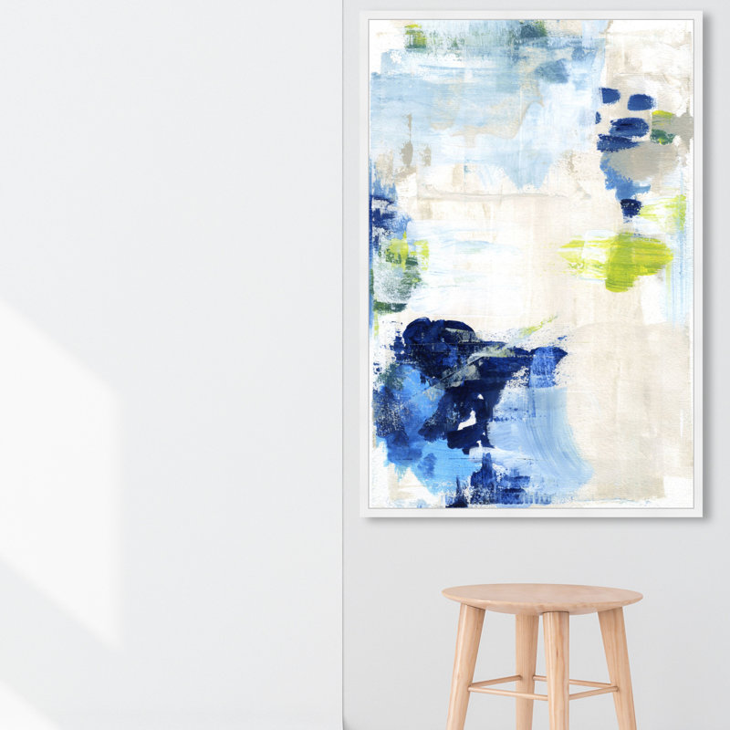 Abstract Perks - Shadowbox, reproduction d'impression sur papier, H 56 po x l 38 po x P 0,5 po, Cadre blanc