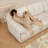 Crystal-cream 100% Polyester Modular Sofa cushion couch