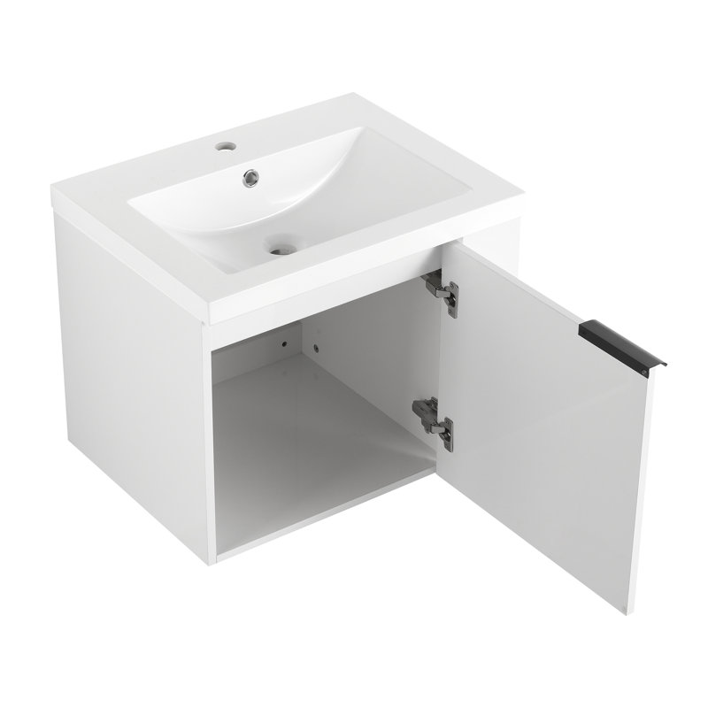 Ensemble de meuble-lavabo de salle de bain 24 po pour grand espace, ensemble d'armoires de salle de bain moderne, ensemble d'armoires de lavabo de salle de bain, chêne (composable)