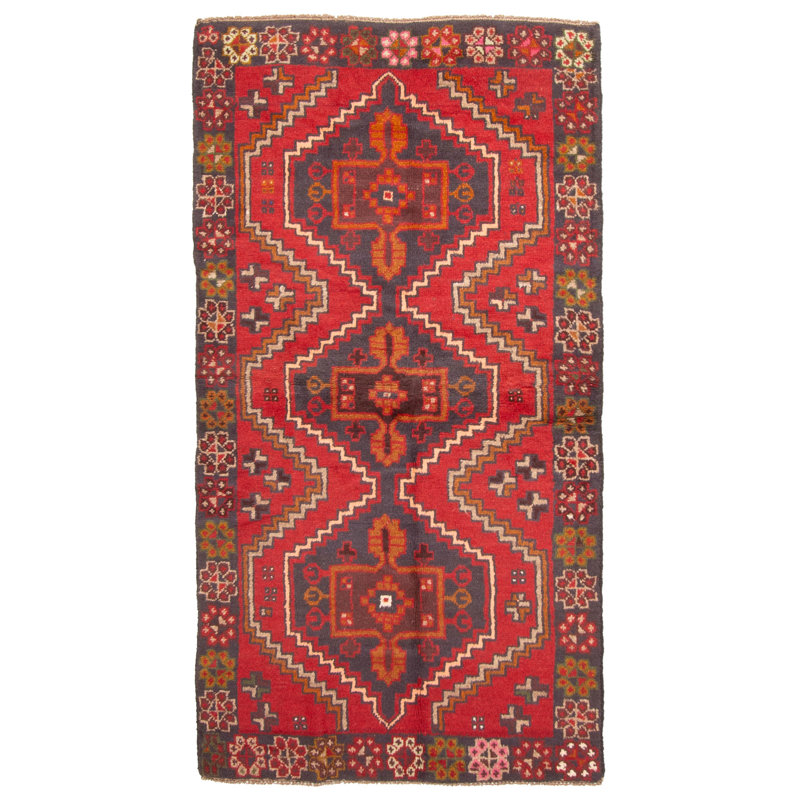 Rizbaft Red Rug 3'4" x 6'6"
