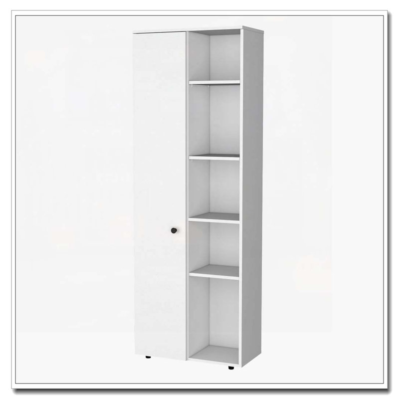 White 1-Door Multistorage Kitchen Pantry, White