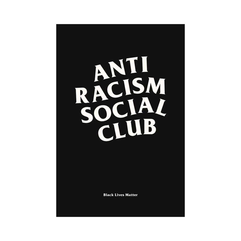 Anti Racism Social Club II by Avesix - Wrapped Canvas Print, 30.48 cm H x 45.72 cm W