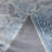2' X 3' TPE Non-slip Bottom, Imitation Cashmere Floral Pattern Area Rug,Dusty BlueDusty Blue-246896519-250160678