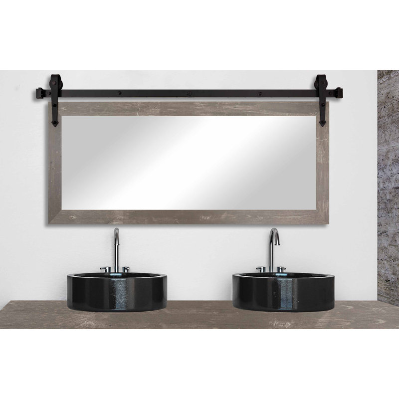 Ensley Flat Mirror, 30.5" x 61.5", Harvest Brown