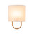 1-Light Coastal Style Fabric Wall Sconce-494042181