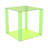 Green Plexiglass Acrylic Cube Display Case