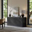 Buffet 67 po avec rangement cannelé, grand buffet avec 6 portes pour le salon ou la chambre à coucher-133282576