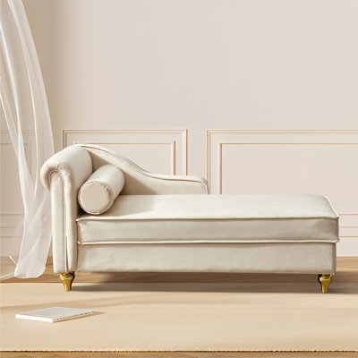 Kerry Fabric Upholstered Storage Chaise Lounge