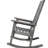 Grey, Wooden, Porch Rocker, Wide , High , Smooth Rocking, Indoor And Outdoor Comfort, Stable Fir Wood Structure Back, Build-268343962