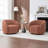 Aunna Upholstered Swivel Barrel Chair-2064268257