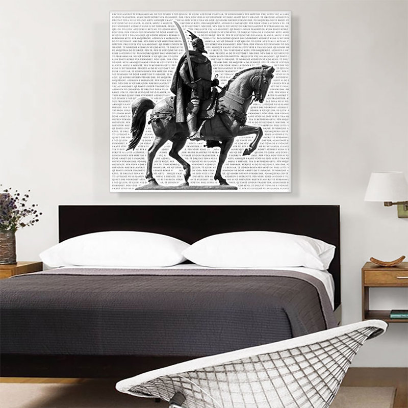 «Skanderbeg Monument George Castriot Albania National Anthem», reproduction d'art sur toile tendue