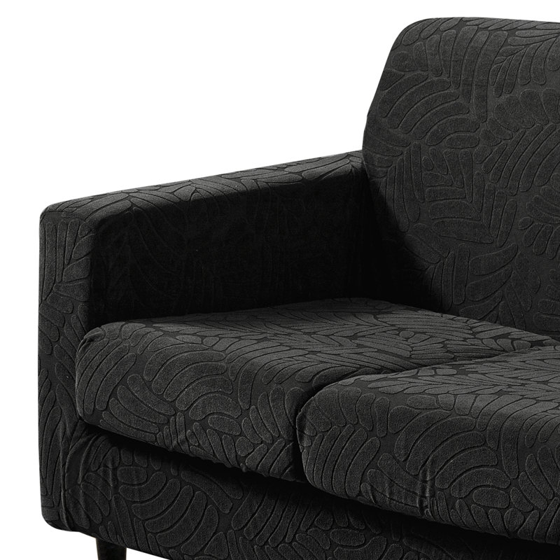 Housse de canapé en jacquard extensible 4 pièces, housse pour canapé pour 3 coussins, protecteur de meubles lavable à la machine