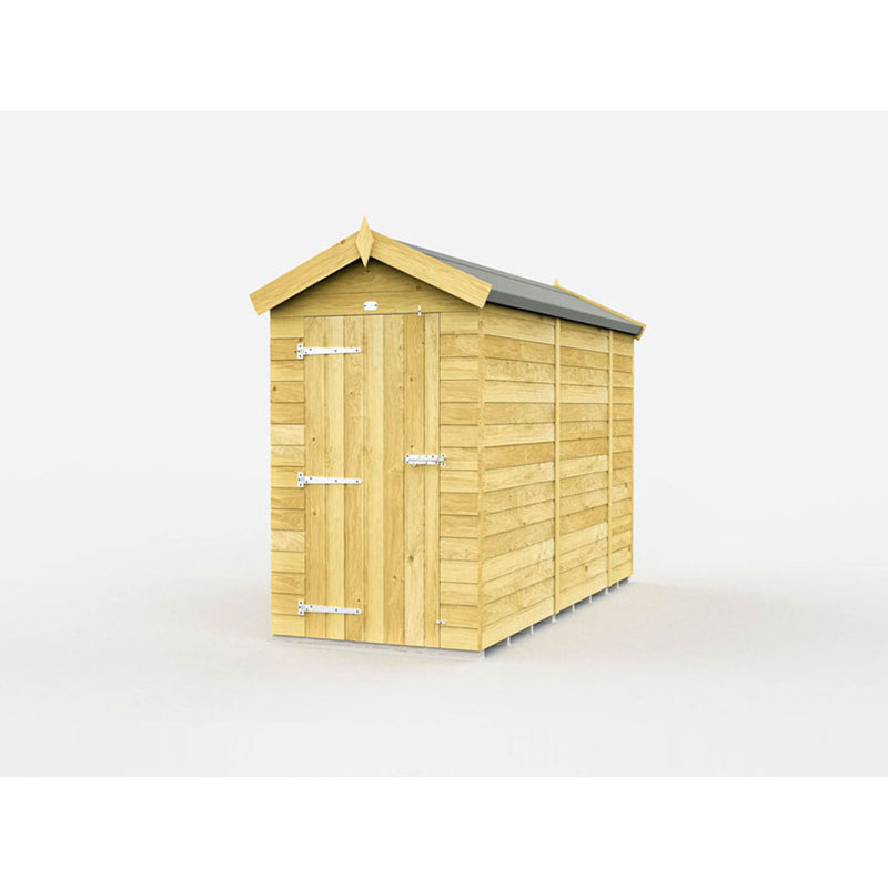 Apex Shed - Single Door without Windows, 4ft x 10ft