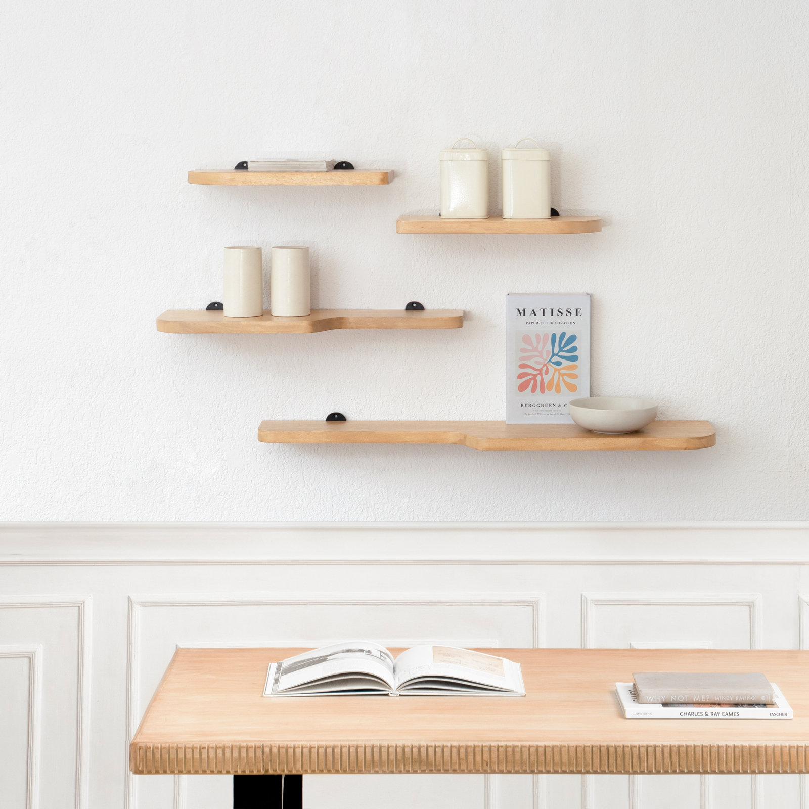 Valetta 36" Floating Shelf, Blonde Natural