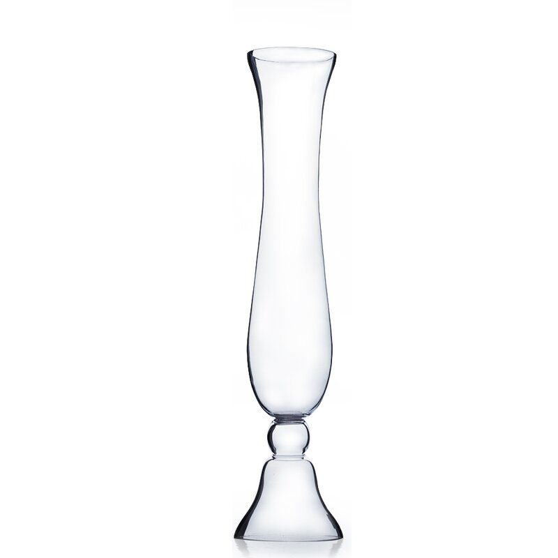 Wrought Studio Alyson Trumpet Glass Vase | Wayfair