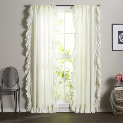 Reyna Semi Sheer Curtain Single Panel