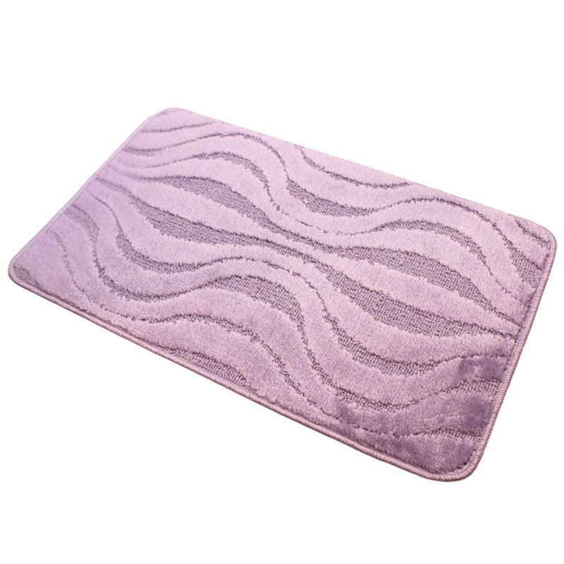 Polypropylene Plastic Bath Mat, Lilac