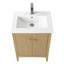Ensemble de meuble-lavabo sur pied lavabo simple 24 po avec plateau en céramique blanche-119711649-105208963-105208968