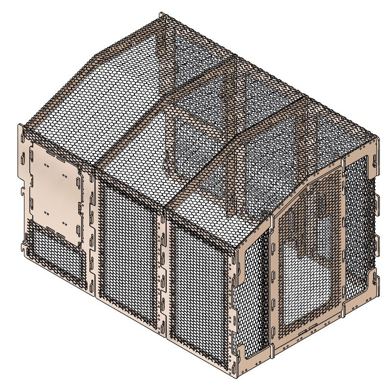 16 Square Feet Chicken Run