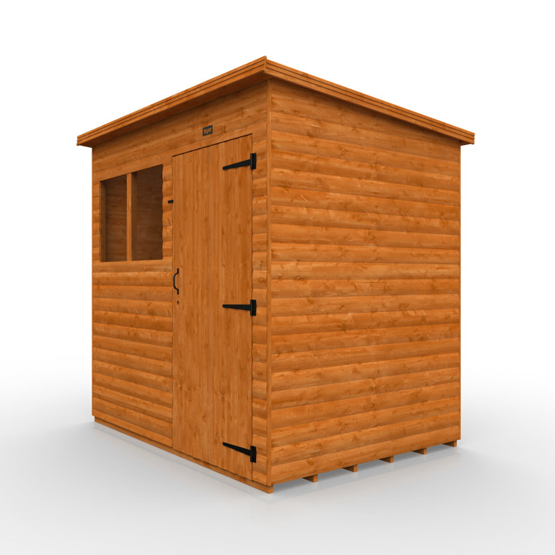 5 ft. W x 7 ft. D Solid Wood Tongue & Groove Pent Garden Shed