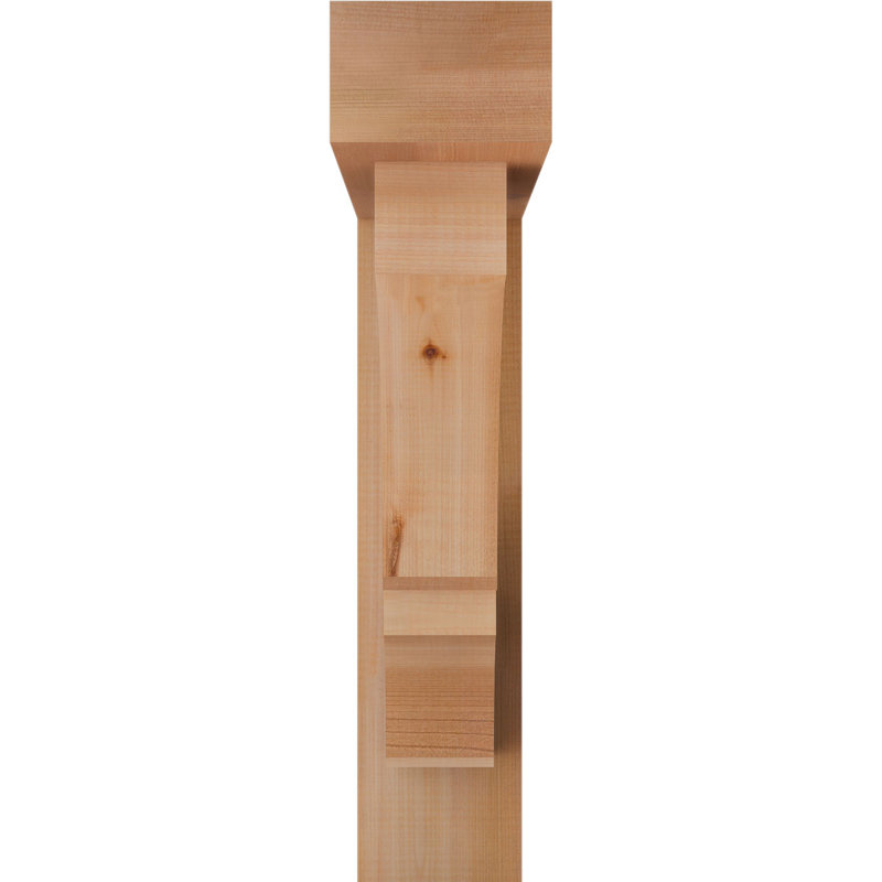 Support de bloc Balboa avec entretoise décalée, 26 x 26, Cèdre rouge occidental de l 5 1/2 po (lisse)
