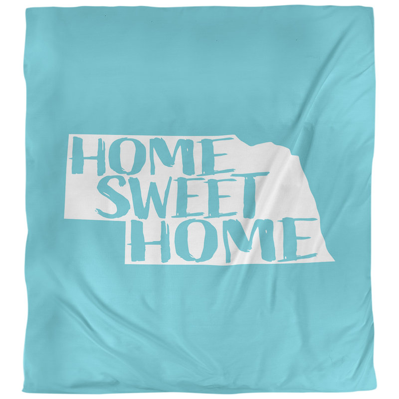 Housse de couette nebraska doux, Housse de couette pour grand lit, Bleu sarcelle, Microfibre