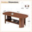 Table basse ovale simple avec rangement 43,31 po-40953194