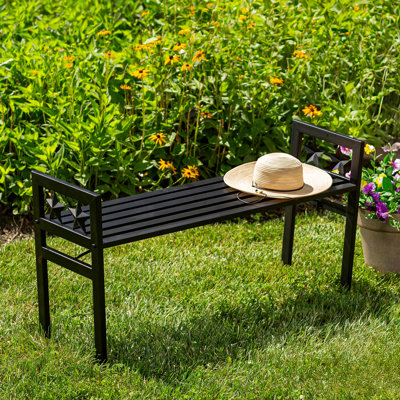 Metal Star Backless Bench