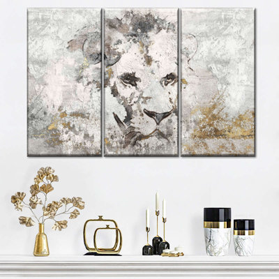 " African Lion Gold " 3 - Pieces