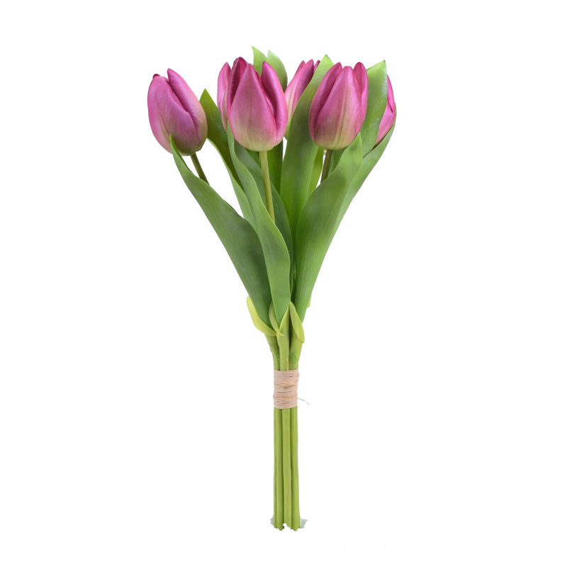 TULIP BUNCH 8 STEMS SET OF 6, Purple