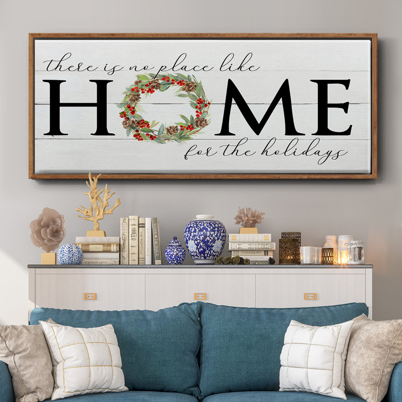 Home for the Holiday - Toile encadrée, H 12 po x l 30 po