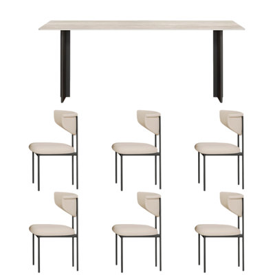 Table et chaises de style moderne