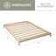 Lit plateforme en bois massif Everlei-1651770450