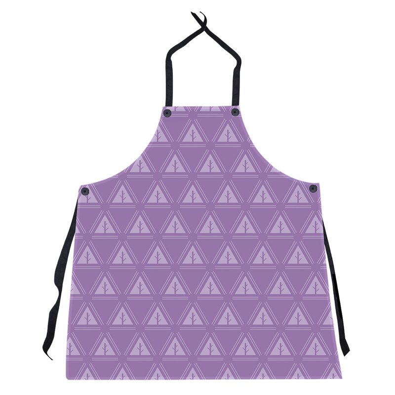 Tablier d’arbres minimaliste monochrome Barbra, Bleu violet / noir