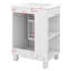 Meuble-lavabo 24 po avec lavabo, meuble-lavabo avec tablettes latérales ouvertes et armoire de rangement, porte à fermeture douce avec rangement à 2 niveaux-841583937