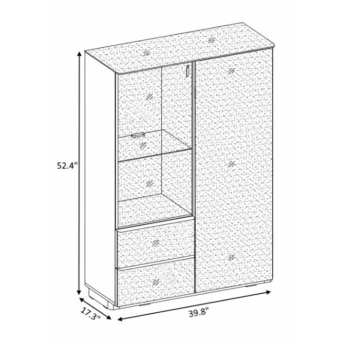39.8 " W Armoire